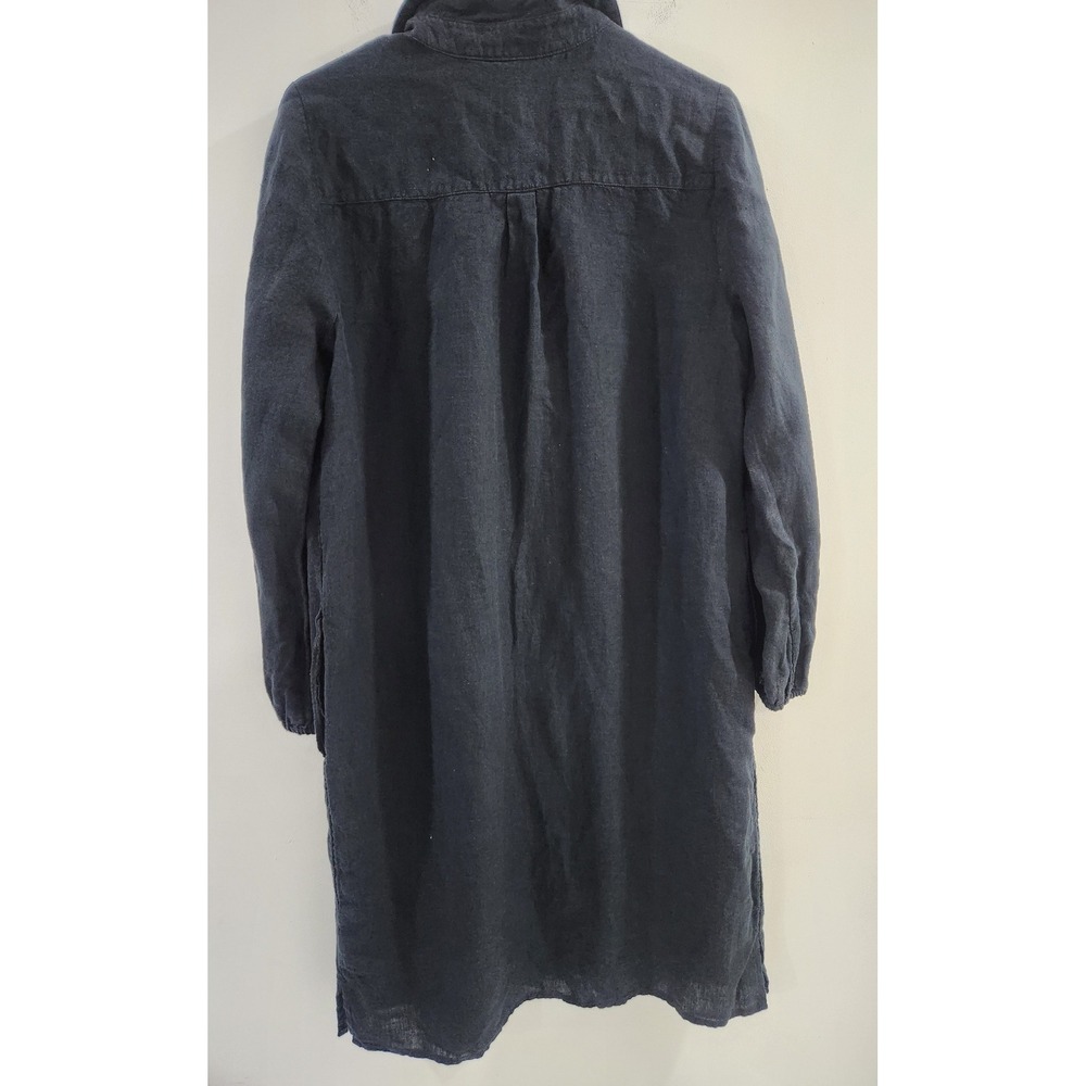 Lilly Pulitzer Bethanne Linen Shirt Dress Onyx Black 013123 Size 10 NWT - Picture 6 of 12